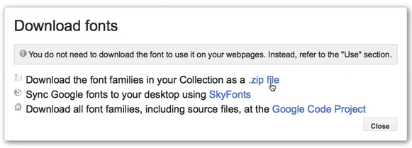 download the font